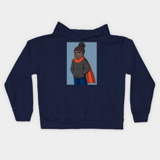 Zeke Scarf Kids Hoodie